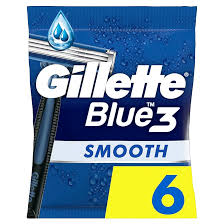 Gillette Blue 3 Blades Smooth – 6 units