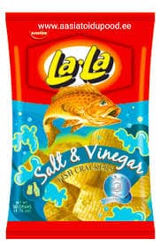 Lala Fish Crackers Salt & Vinegar 100g