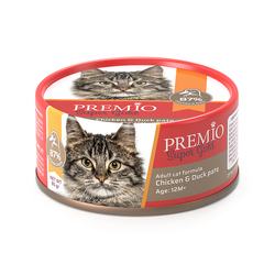 Premio chicken & duck for an adult cat 85g