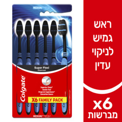 Colgate Flexi Charcoal Toothbrush 6pcs