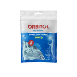 Orbitol combined dental floss with toothpick 50 pcs.