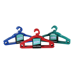 Shiny High quality plastic hangers 6pcs
