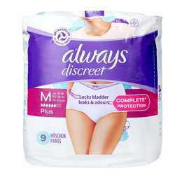 Always Discreet Pants For Women 9 Pcs