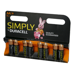 Duracell Battries AA 8Pcs
