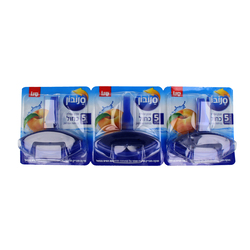 TOILET RIM BLOCK PEACH BLUE 5 IN 1 1PC