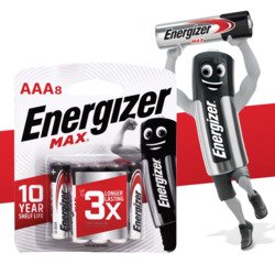 Energizer Max AAA 8 PCS