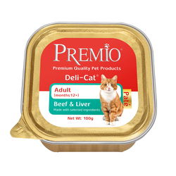 Premio Deli-Cat beef and liver feta delicacy 100g