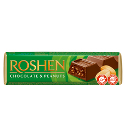ROSHEN CHOCOLATE BAR BATONCHIK W PEANUTS FILLING 38GR