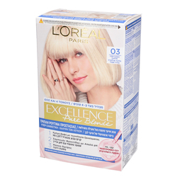 L'Oreal Paris Excellence Creme Permanent Hair No 03 Ultra Light Ash Blonde 48ml