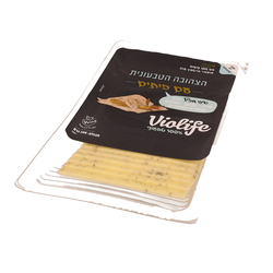 Vegan Yellow Cheese with Olives
