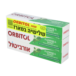 Orbitol Fluoride Mint 3pks 145g*3