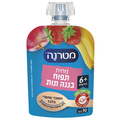 מחית תפוח בננה תות פ
