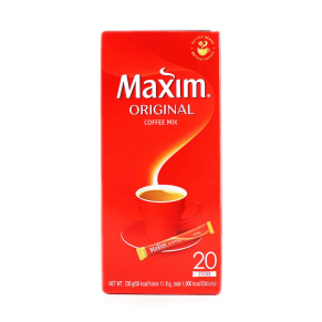 MAXIM אבקה להכנת משקה קפה בטעם טבעי 11.8 גרם 20 יחידות