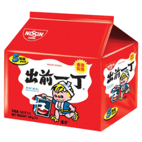 NISSIN - ערכה להכנת תבשיל אטריות בטעם שמן שומשום (100 גרם * 5 יחידות )