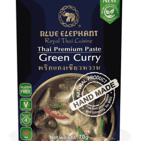 BLUE ELEPHANT -  מחית קארי ירוקה 70 גרם (מתאים לצמחונים, ללא גלוטן)