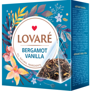 LOVARE - תערובת תה שחור ציילוני בניחוח וניל וברגמוט 30 גרם (כשר)