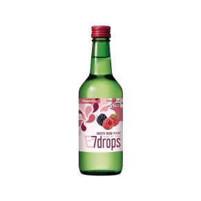 7Drops - משקה סוג'ו קוריאני בטעם פטל 360 מ"ל 12% כהל