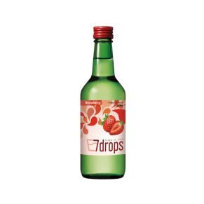 7Drops - משקה סוג'ו קוריאני בטעם תות 360 מ"ל 12% כהל