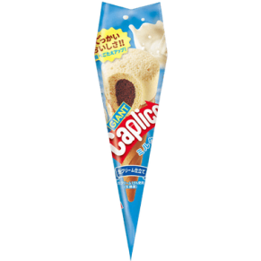 CAPLICO - ביסקוויט בצורת קונוס במילוי בטעם חלב 35.4 גרם