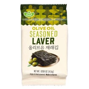 DELIEF - Dried seaweed snack with olive oil flavor, 4.5 grams each