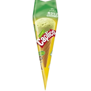 CAPLICO - ביסקוויט בצורת קונוס במילוי בטעם קרם מלון 35.4 גרם