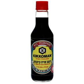 KIKKOMAN - רוטב סויה ללא חומרים משמרים 296 מ״ל (כשר)