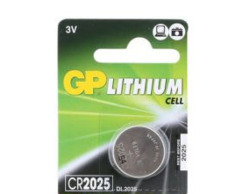 GP Lithium Cell Button Battery CR2025 3V 5 pack