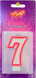 Birthday Cake Candles -Numbers 1 pcs