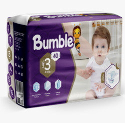 Bumble Diapers Twin Package No 3 40 Pcs