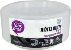 Shamai Large White Plates...