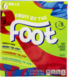 Strawberry & Berry Tie-dye Fruit Snack Variety Pack 6 ct