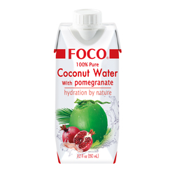 Foco Pure Coconut Water W/Pomegranate
