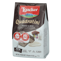 Loacker Quadaratini Cocoa & Milk 125g