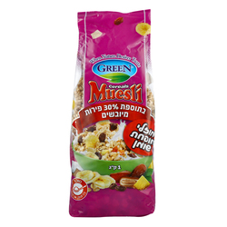 Muesli Crunchy W. Fruits Reduced Fat 1Kg