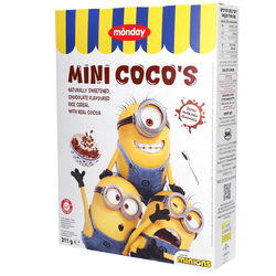 Crispy breakfast cereal with rice and cocoa Mini Coco's Monday 311g