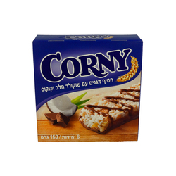 Corny Cereal Bar W.Milk Chocolate 6x120g