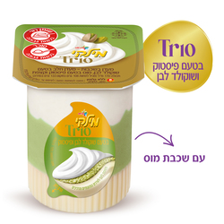 Strauss Milky TRIO with pistachio flavor 133g