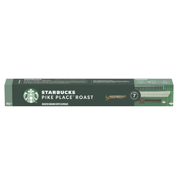 STARBUCKS COFFEE PODS PIKE PLACE ROAST LUNGO 53GM