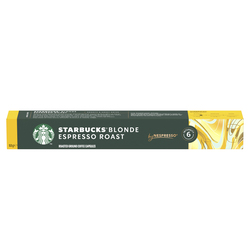 STARBUCKS COFFEE PODS BLONDE ESPRESSO ROAST 53GM