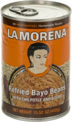 Refried Bayo Beans with Chilpotle & Adobo