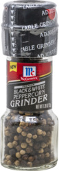 Black & White Peppercorn Grinder
